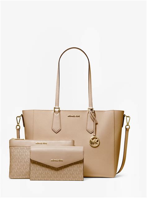 michael kors 3 in 1 tote pink|michael kors kimberly tote.